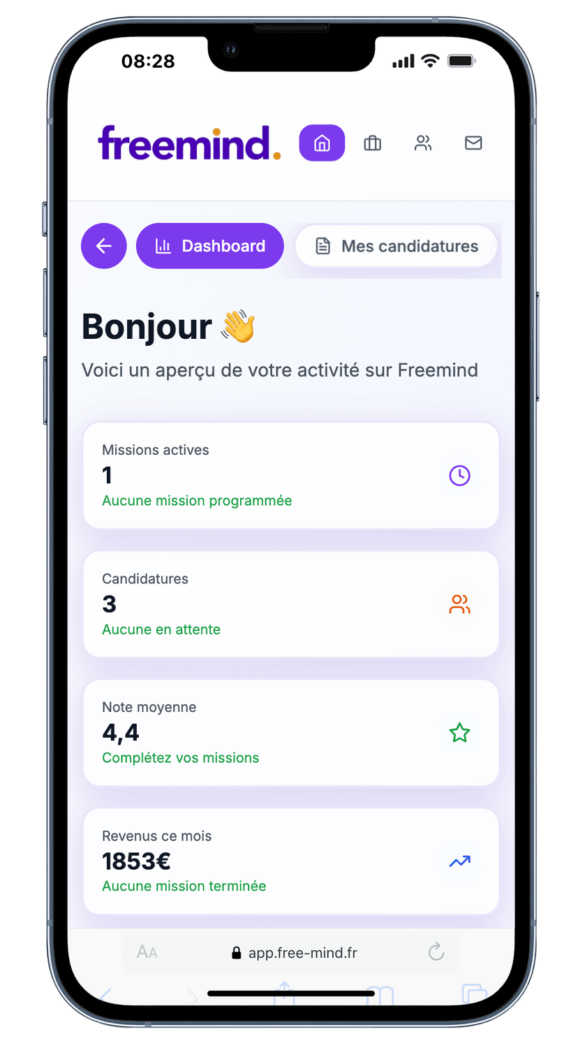 Freemind Candidat App Screenshot